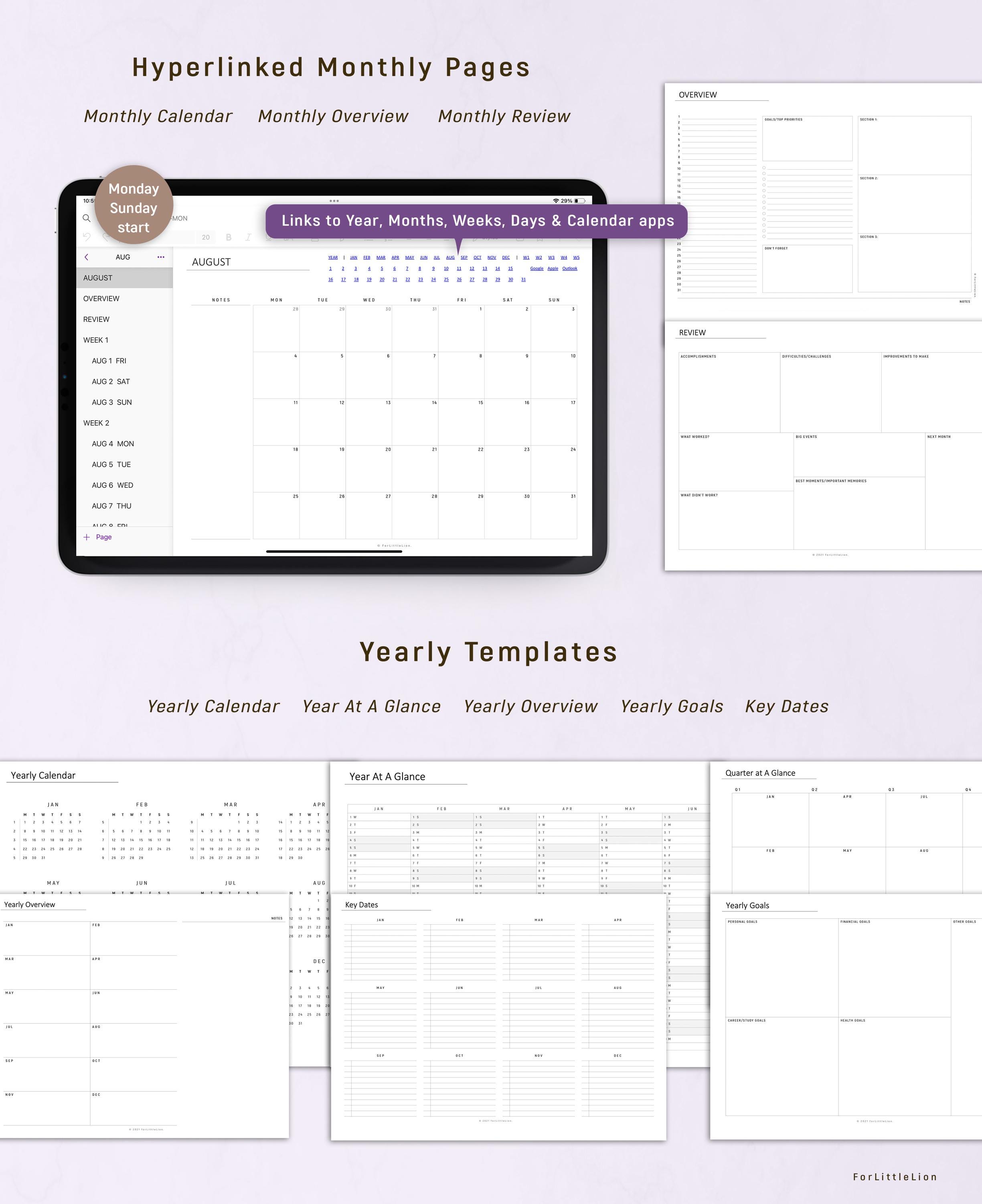 Onenote Template Interview 2026 2027 Onenote Digital Planner for Professionals, One Note Template ...