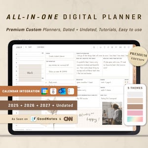 Digital Planner, Goodnotes Planner, Daily Planner, Weekly Planner, Notability Planner | 2025 2026 2027 & Undated