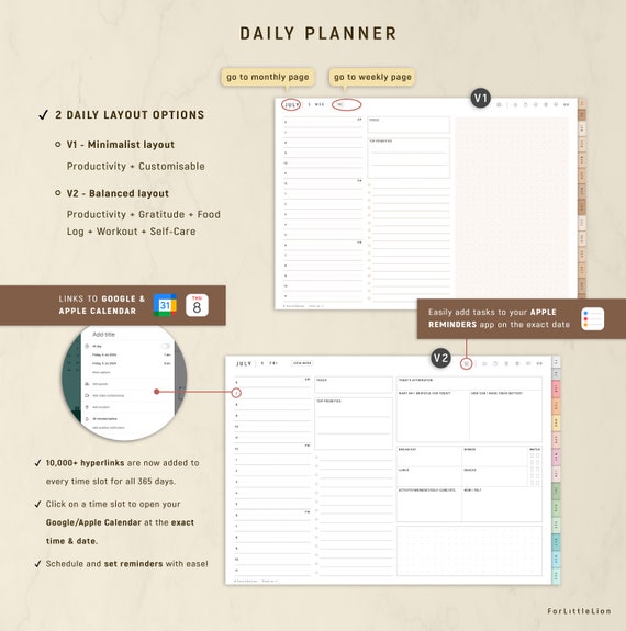 2024 1% Better Daily Planner - Digital/Printable with 7 Cover Options – The  Self Help Planner