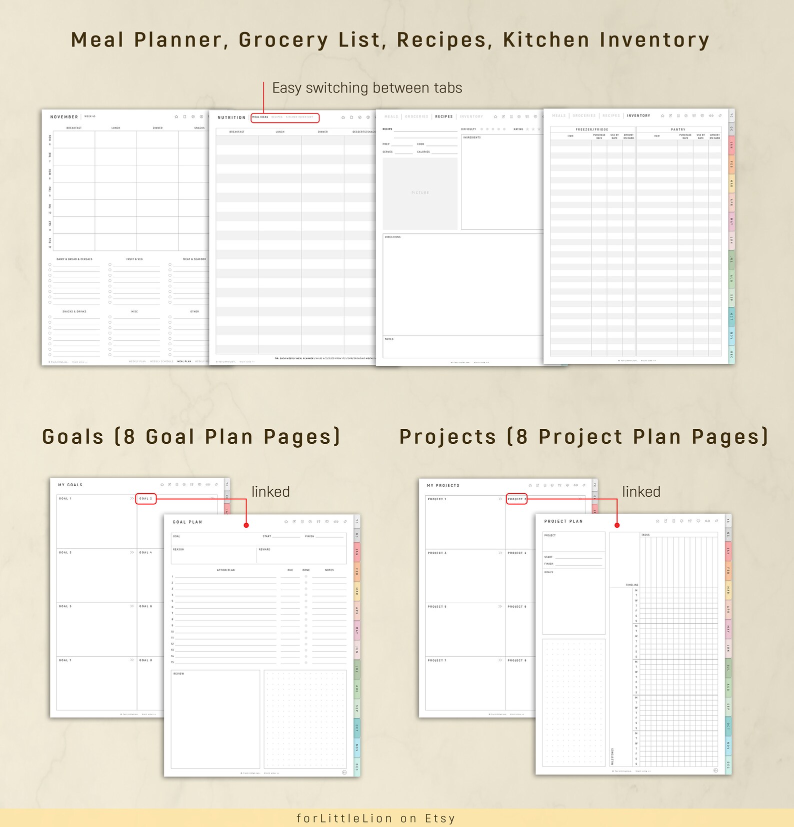 Digital Planner Goodnotes Planner PREMIUM Daily Planner Etsy