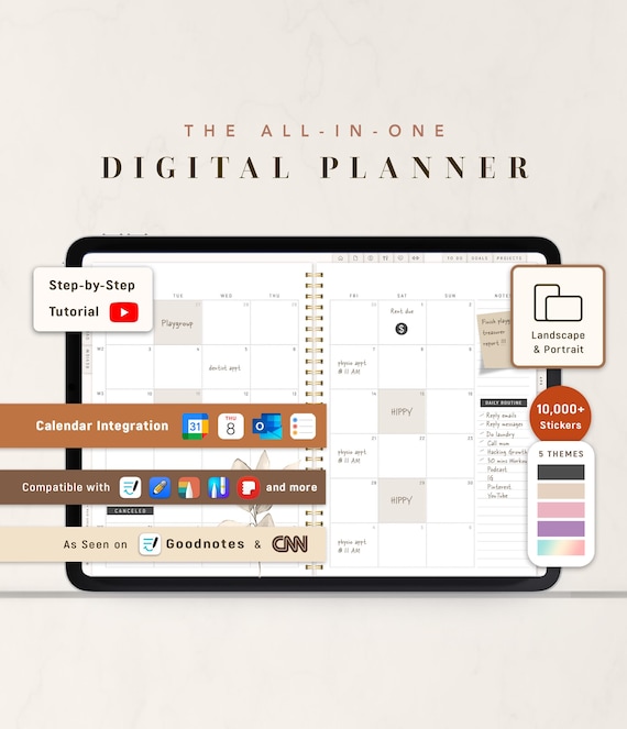PREMIUM Custom Digital Planner | 2026 2027 & Undated