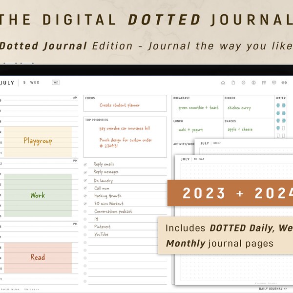 2024 Journal Bullet Etsy