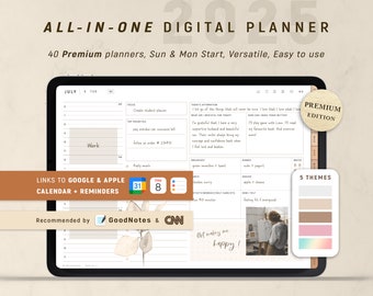 2025 Digital Planner, GoodNotes Planner, Daily Planner, Weekly Planner, Notability Planner, iPad Planner | For Little Lion