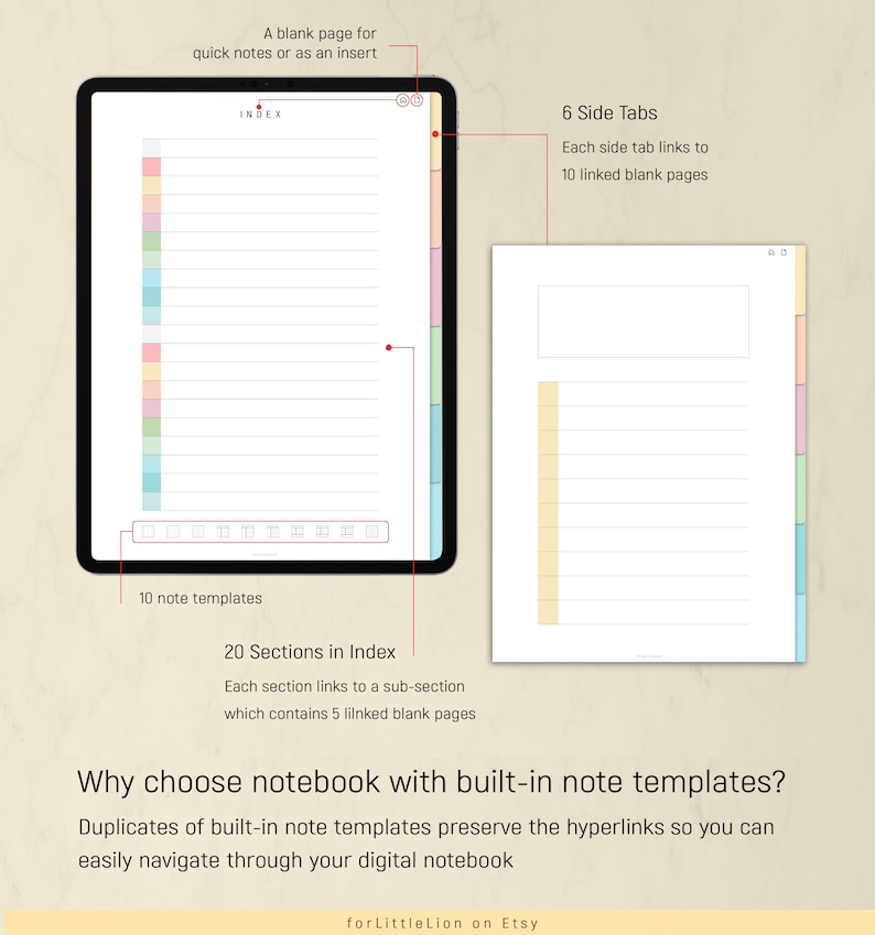 Digital Notebook Goodnotes Notability HIERARCHICAL Digital Etsy Canada