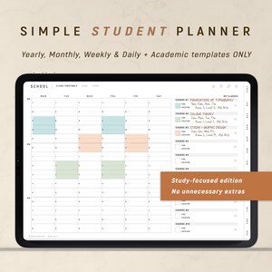 2024 Student Planner, GoodNotes Digital Planner, Academic Planner, Notability Planner, iPad Planner School | Digital & Printable