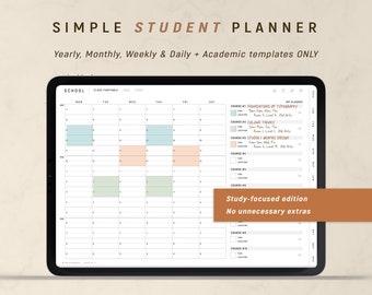 Agenda étudiant 2024, Agenda numérique GoodNotes, Agenda académique, Agenda Notability, iPad Agenda School | Numérique et imprimable