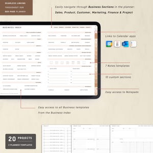 Digital Planner for Small Business Owner 2026 2027, Life and Business Planner (2027–2030 Year Planner Included) image 5