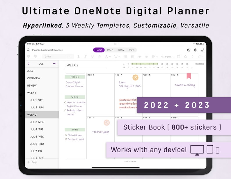 How to use OneNote for your digital planner