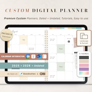 Digital Planner, Goodnotes Planner, Daily Planner, Weekly Planner, Notability Planner | 2025 2026 & Undated