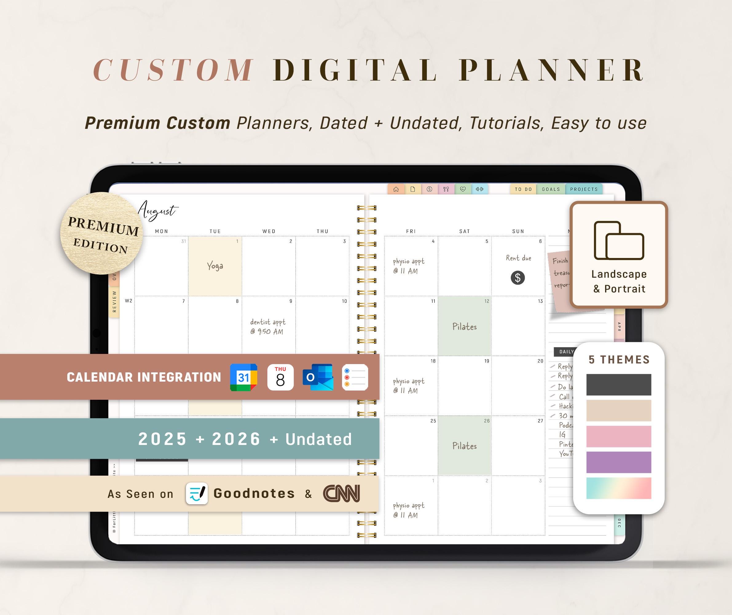 Digital Planner, Goodnotes Planner, Daily Planner, Weekly Planner, Notability Planner | 2025 2026 & Undated