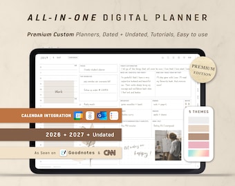 Digital Planner, Goodnotes Planner, Daily Planner, Weekly Planner, Notability Planner | 2026 2027 & Undated