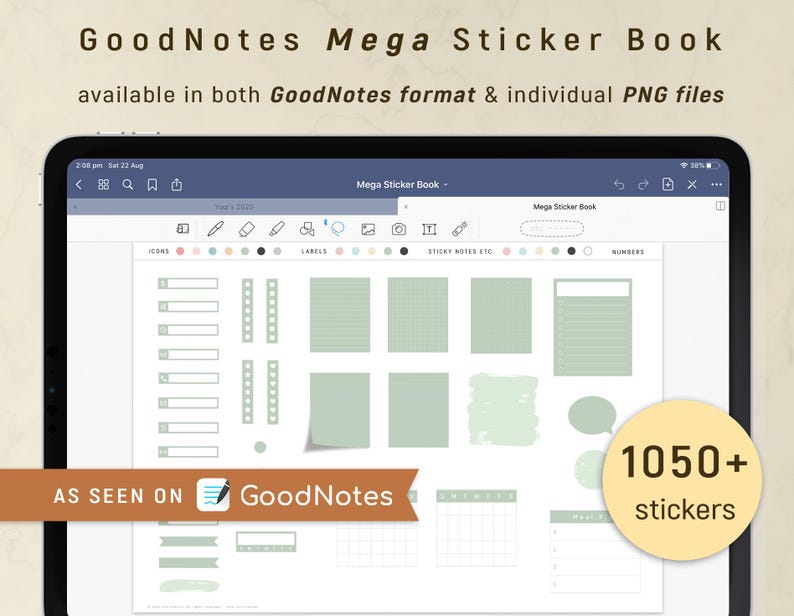 10000+ Digital Stickers, Digital Planner Stickers Bundle, Digital Sticky Notes, Cute Digital Sticker, iPad Icon Stickers image 10