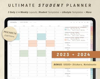 college assignment organizer Student Digital Planner, GoodNotes Planner, Academic Planner, Notability Planner, iPad Planner for School, DATED 2023 2024