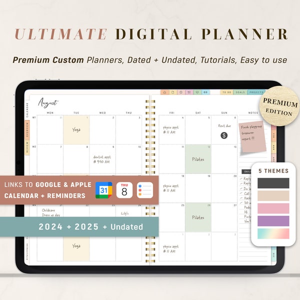 Digital Planner, GoodNotes Planner, Daily Weekly Planner, Notability Planner, iPad Planner