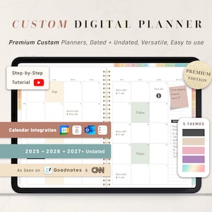 Digital Planner, Goodnotes Planner, Daily Planner, Weekly Planner, Notability Planner | 2025 2026 2027 & Undated