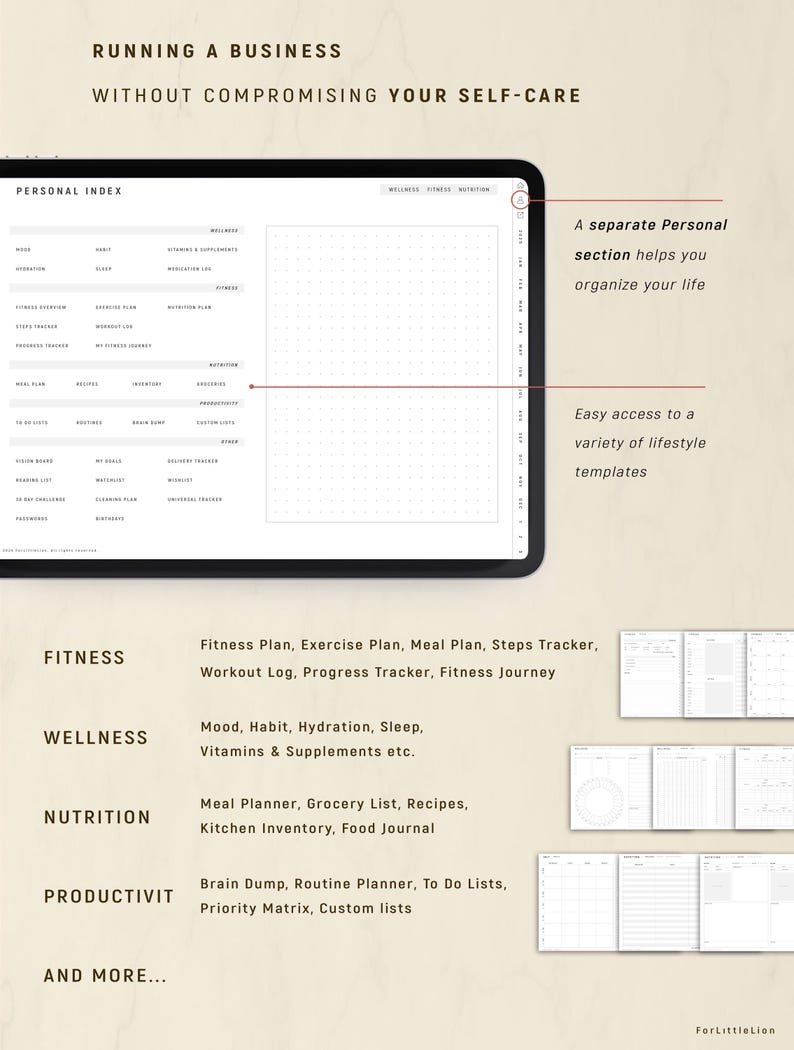 Digital Planner for Small Business Owner 2026 2027, Life and Business Planner (2027–2030 Year Planner Included) image 9