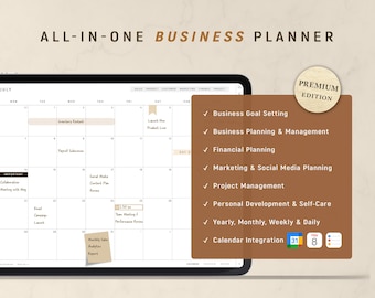 Digital Planner for Small Business Owner, Life and Business Planner, iPad Daily Planner | 2025 2026