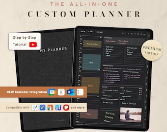 CUSTOM 2027 Digital Planner Dark Mode | ForLittleLion