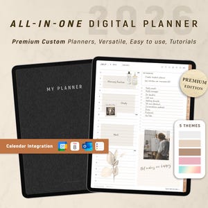 2026 Minimalist Digital Planner | For Little Lion