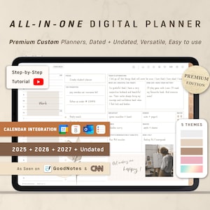 Digital Planner, Goodnotes Planner, Daily Planner, Weekly Planner, Notability Planner | 2025 2026 2027 & Undated