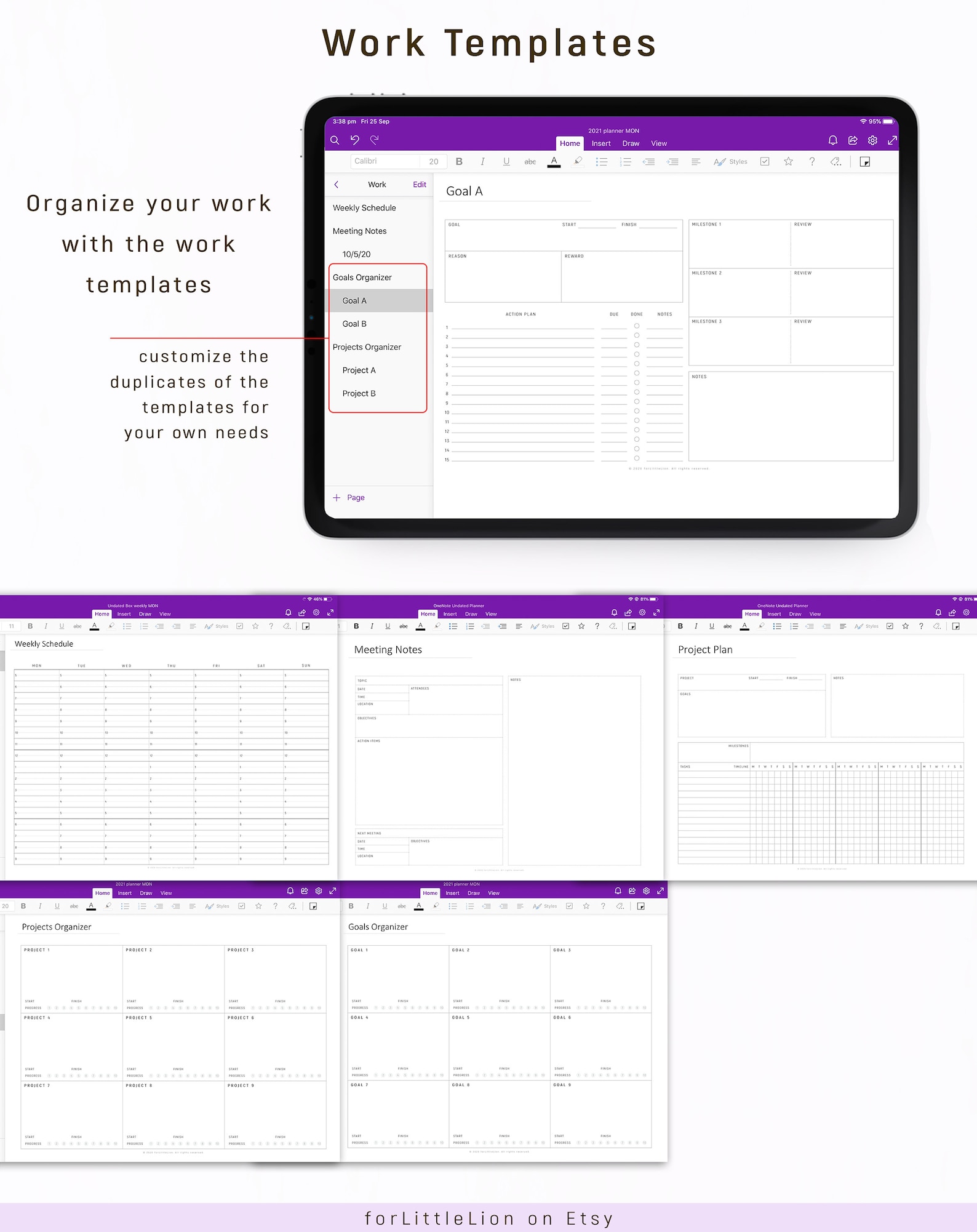 Buy Onenote Digital Planner 2023 2024 HYPERLINKED One Note Online in