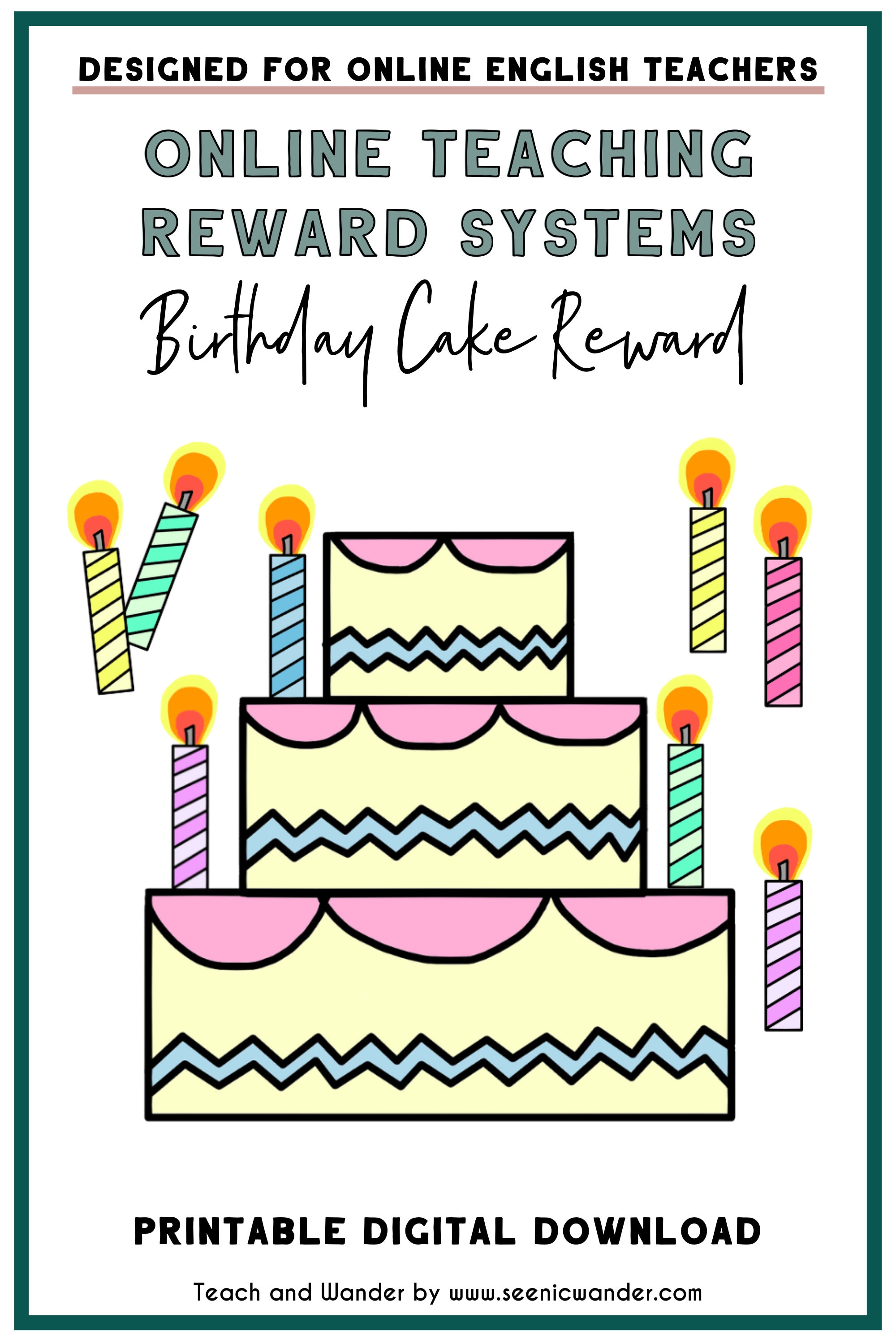 Reward System Pack 3 | Printable Reward Systems for Online English ...