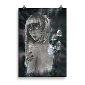 Fine Art Print ‚PSYLOCIBIN‘ | Mushroom Poster | Trippy Posterprint | Psychedelic Art