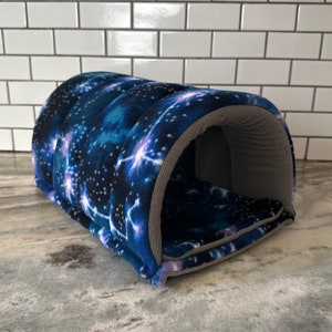 Customizable Guinea Pig Hideout | Fleece Animal Accessories | Washable Pet Hideout | Guinea Pig, Hedgehog, Ferret, Rat, Chinchilla Hideout