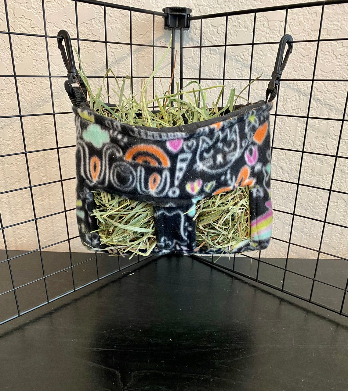 Hay bag for guinea pigs. Fleece hay bag Etsy