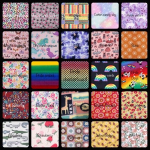a collage of different patterns and colors