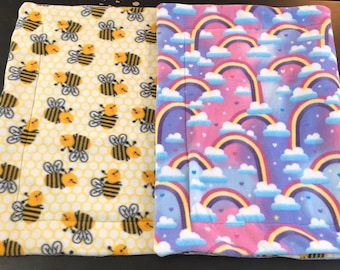 Custom Fleece Cage Liner | Guinea Pig Fleece Bedding | Hedgehog Cage Liner | Washable Small Pet Bedding