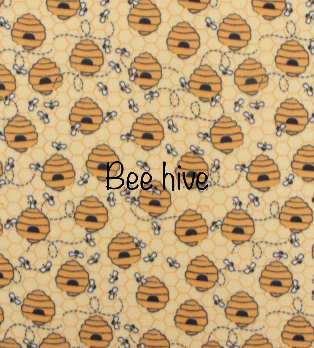 Bee Antipill/blizzard Fleece Fabric by the Yard Etsy