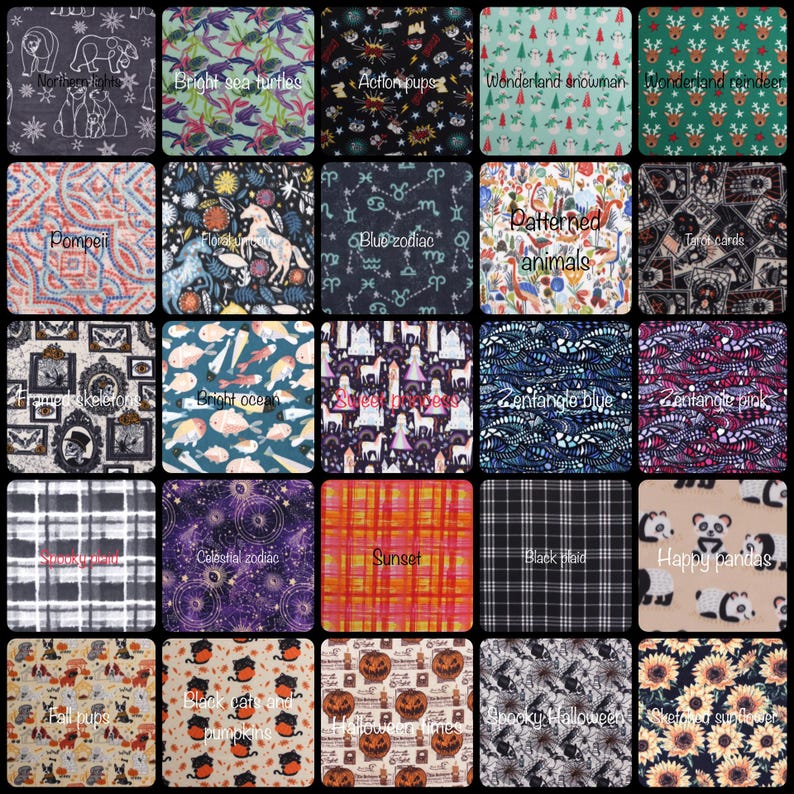 a collection of various patterns and designs, including floral motifs, geometric shapes, and animal prints. The patterns are diverse and visually appealing, showcasing a range of colors and styles.
