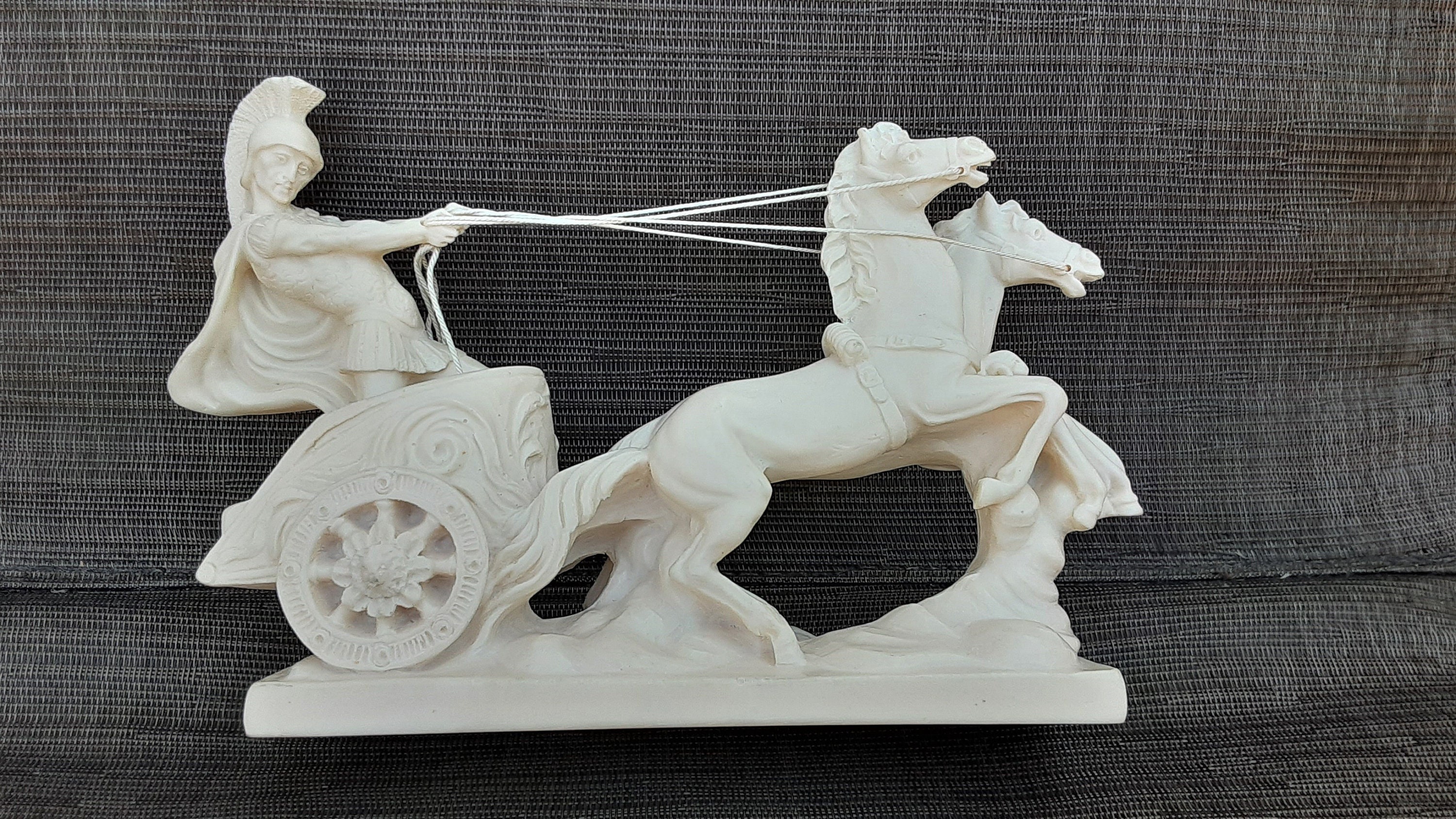 Vintage A. Santini Sculpture Roman Chariot Made in Italy Etsy
