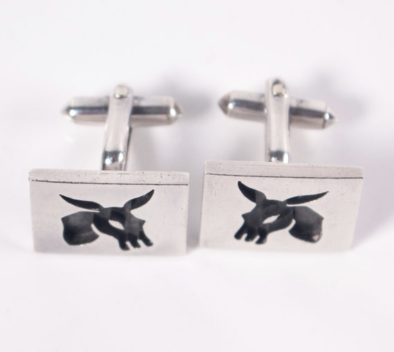 Silver Cufflinks, Classic Antonio Pineda Donkey M… - image 5