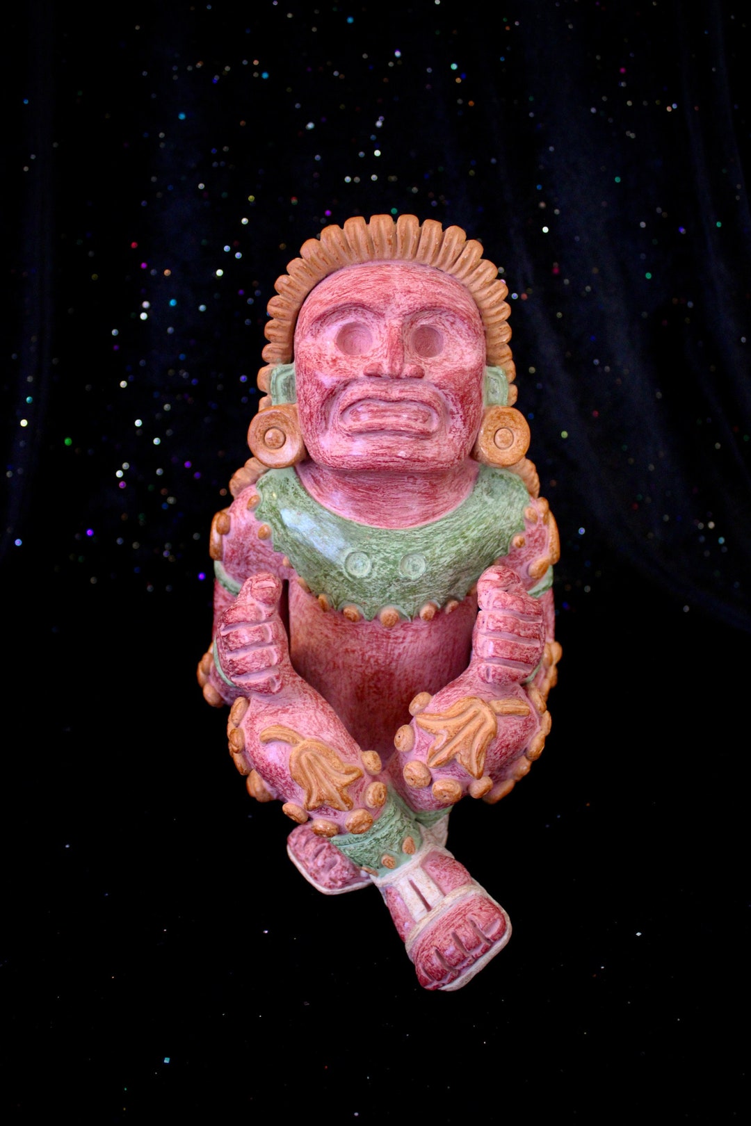 Xochipilli Aztec Statue Mexica Figure Art Sculpture Mexican Etsy