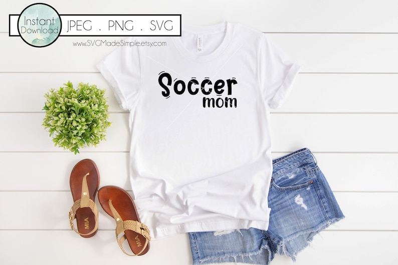 Soccer Mom SVG for Commercial Use and Instant Download Mom Gift,Clip Art,Mothers Day Gift,Png Mom SVG cut file for Cricut and Silhouette