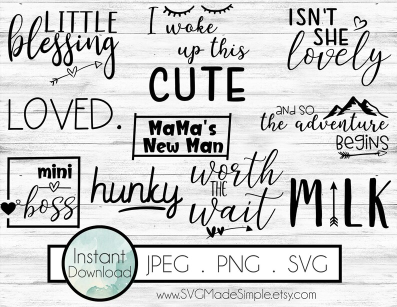 Download Baby Svg Bundle Svgs Kids Bundle Baby Bundle For Commercial Use And Instant Download Cut Files For Cricut And Silhouette 10 Designs Clip Art Clip Art Art Collectibles