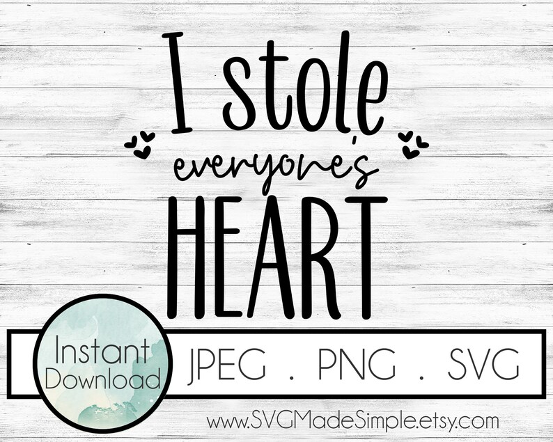 Download I Stole Everyone S Heart Svg For Commercial Use Baby Quotes For Onesie Baby Gift Baby Svg Cut Files For Cricut And Silhouette Clip Art Image Files Craft Supplies Tools Vadel Com