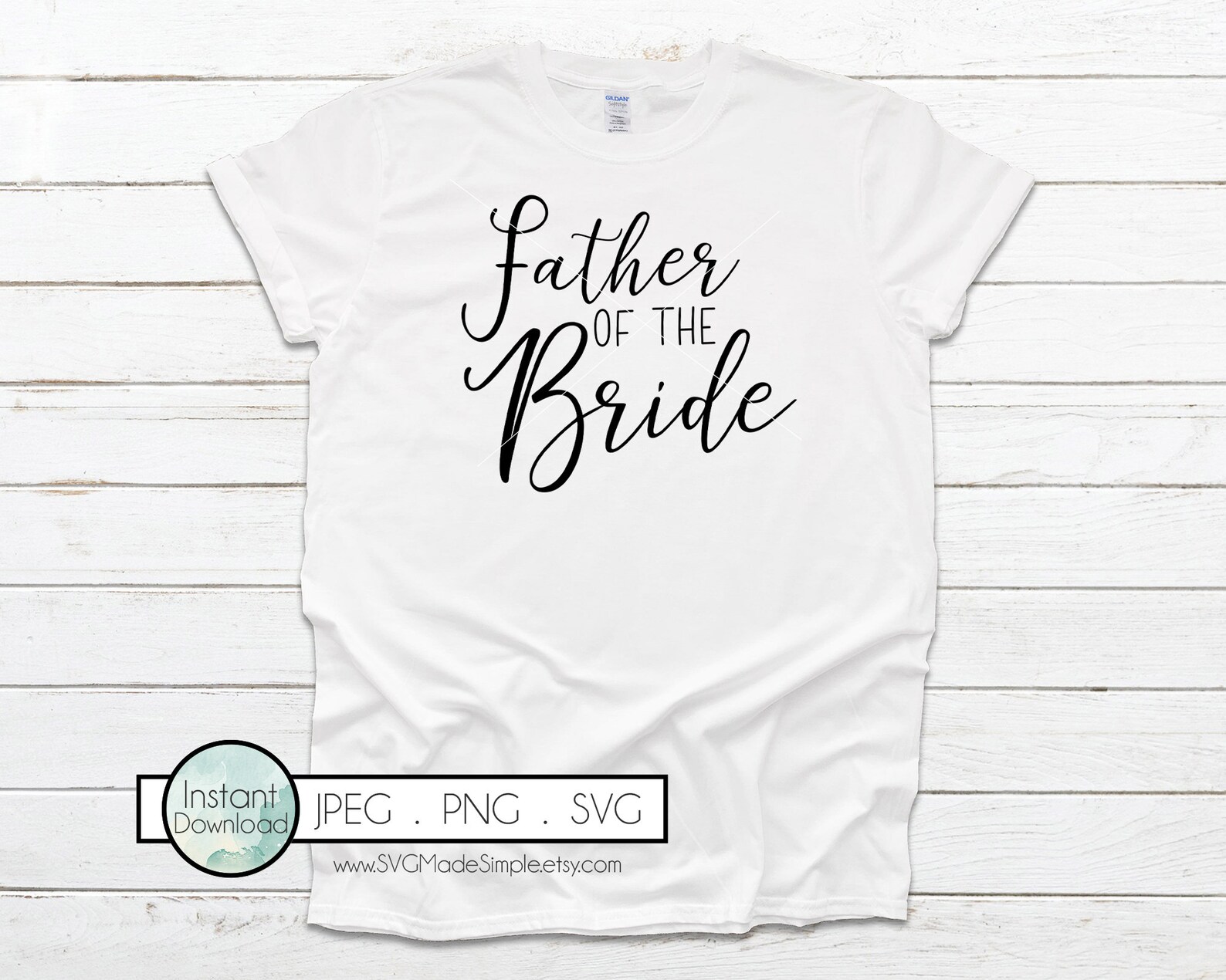 Download Father of the Groom SVG for Commercial Use and Instant | Etsy