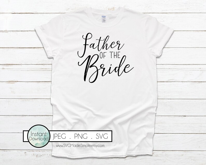 Download Father of the Groom SVG for Commercial Use and Instant | Etsy