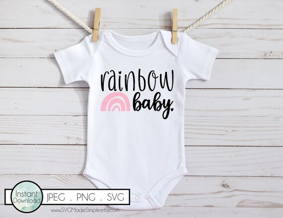 Download Rainbow Baby Svg For Commercial Use And Instant Download Baby Etsy
