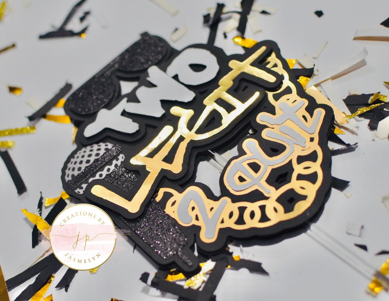 Two Legit 2 Quit cake topper Etsy Two Legit 2 Quit cake topper Etsy