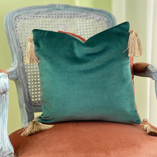 Emerald Green Velvet Pillow Etsy