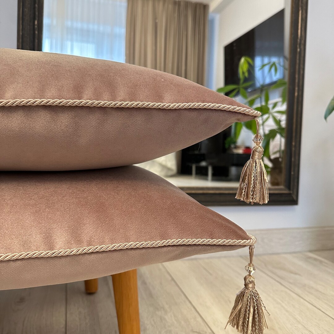 Blush Dusty Pink Velvet Pillow Cover Light Dusty Pink Etsy