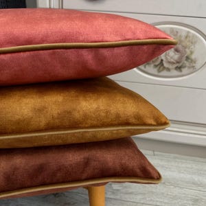 Kussensloop licht karamel, kussenhoes zalmkoraal fluweel, roestkleurige decoratieve kussensloop, kussensloop groen mos