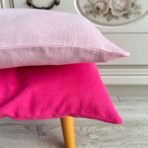 Natural Linen Pillowcases, Washed Linen Pillow Cover, Multi Colour Linen Pillowcases, 14x14 , 20x20, 22x22, 26x26, 24x24