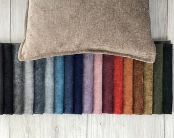 Diverses couleurs de taie d'oreiller en chenille, oreiller en chenille différentes tailles 20 x 20 22 x 22, 24 x 24,