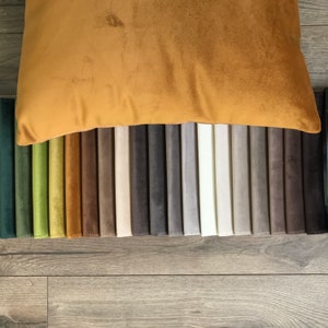 Soft Velvet Pillow Cover, Multiple Colour Velvet Pillow in Various Sizes, Custom Pillow Cover,14x14 20x20, 22x22, 24x24, 26x26