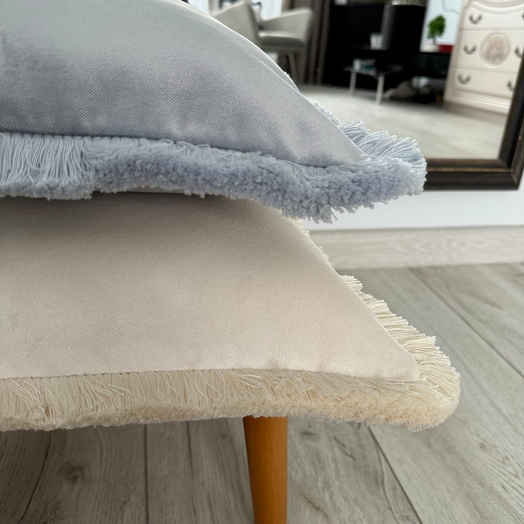 Boho Velvet Pillow Cover With Fringe Vanilla Cream Or Grey Blue Etsy boho-velvet-pillow-cover-with-fringe-vanilla-cream-or-grey-blue-etsy